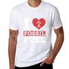 I Love Fossil Fuels Fossil Dinosaur Science TShirt Work Utility Casual Tee Shirt