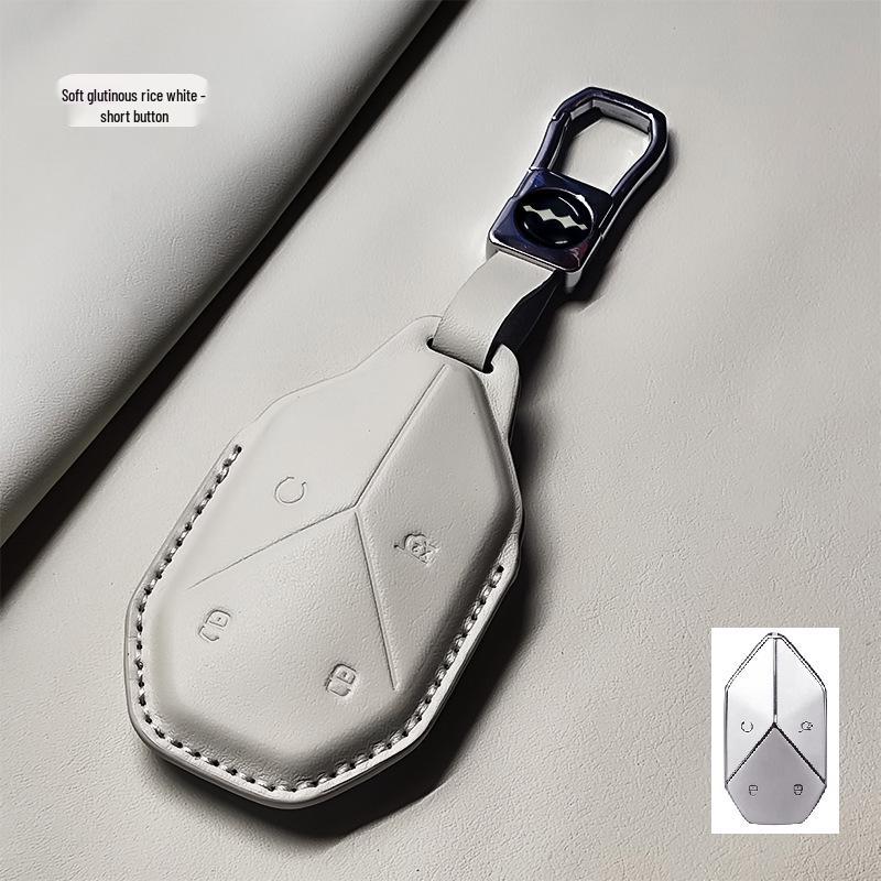 Compatible with BYD Fangchengbao 5, 8, 3 Key Case and Shell for 2023-2025 Models In Genuine Leather.