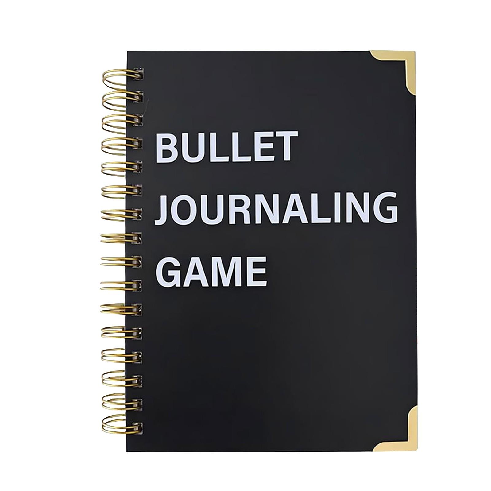 

Портативный игровой журнал Bullet Dot Journal. Творческий блокнот для отслеживания игрового прогресса, планирования задач и организации жизни. One Size чёрный
