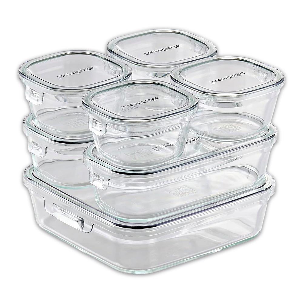 iwaki Pack & Range Square Glass Food Storage Containers Heat Resistant Microwave Safe PS-PRN-11W