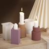 Poppy DIY Silicone Mold for Round & Rectangular Striped Candle Holders
