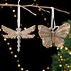 Christmas Scene Decor With Pc Snowflake And Reindeer Ornaments For Holiday Party