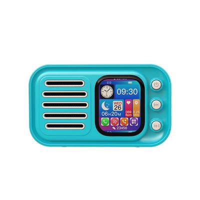 Wireless Bluetooth Portable Speaker Home Outdoor Handheld Desktop Lyrics Display Touch Screen Alarm Clock Time Display