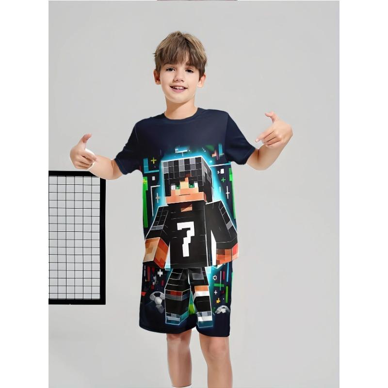 New children's clothing set, casual, comfortable and breathable for home use