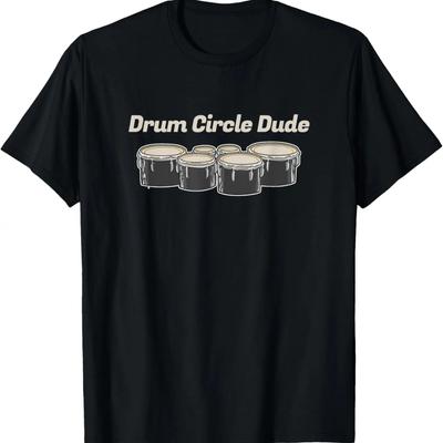 Trommelkreis Typ Mann Geschenk Perkussionsgruppe Handtrommeln Bongo T-Shirt