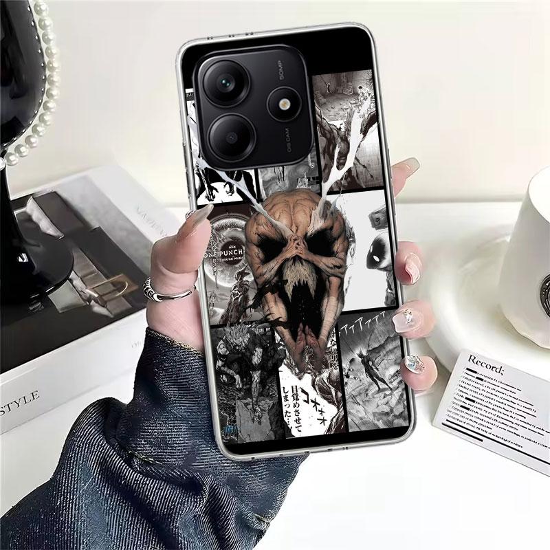One P-Punch-Man Garou Soft Phone Case For Xiaomi Redmi Note 15 14 14S 13 12 Pro Plus 12S 11 11S 11E 10 10S 11T 5G Fundas Coque R