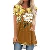 New Flower Floral 3D Print T-Shirts Women O-Neck Short Sleeve T Shirt Streetwear Oversized Tunic Y2K Tops Tees Female Clothing