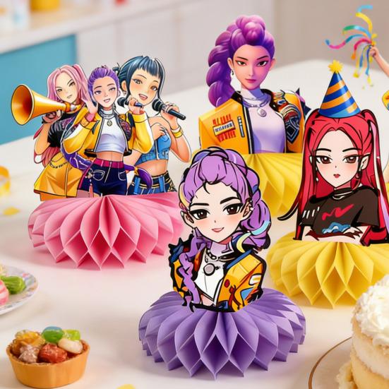 8 st honungskakabordsdekoration skrivbordsprydnad filmjägare födelsedagsfest bordsdekoration barnfesttillbehör fotobåsrekvisita