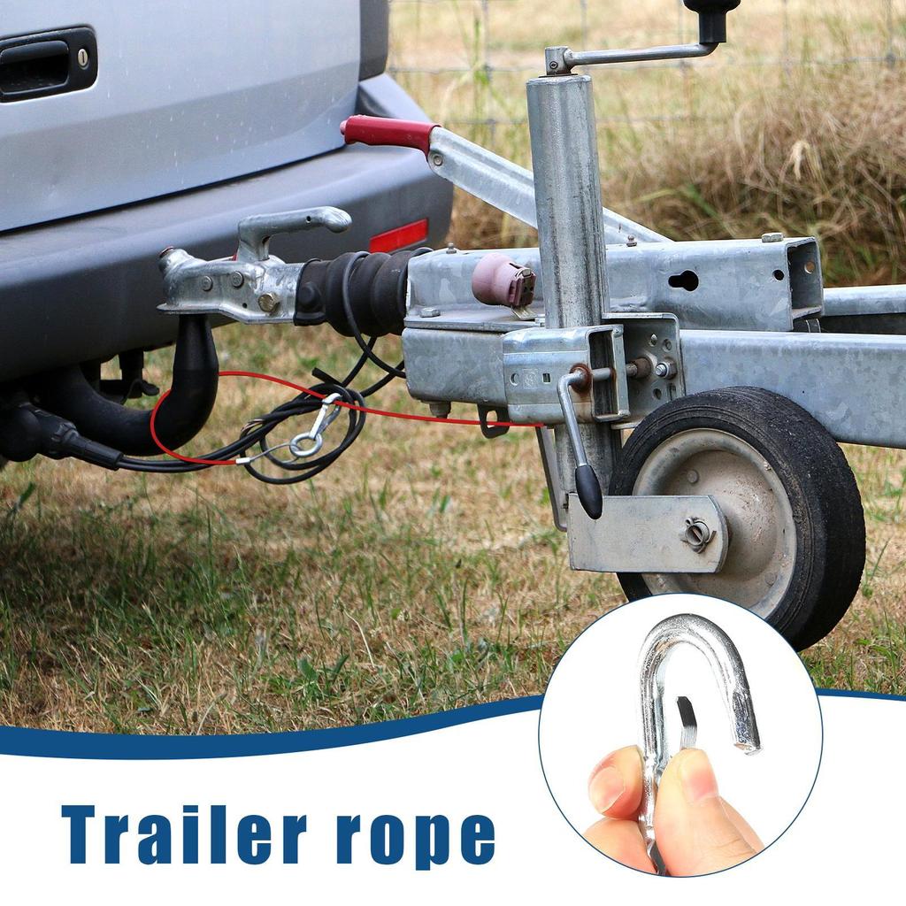 Winch Rope Stainless Steel Towing Wire Safety Trailer Winch Wire for Travel Car Sedan Taxi Cargo RV Motorcycle Marine Vehicle