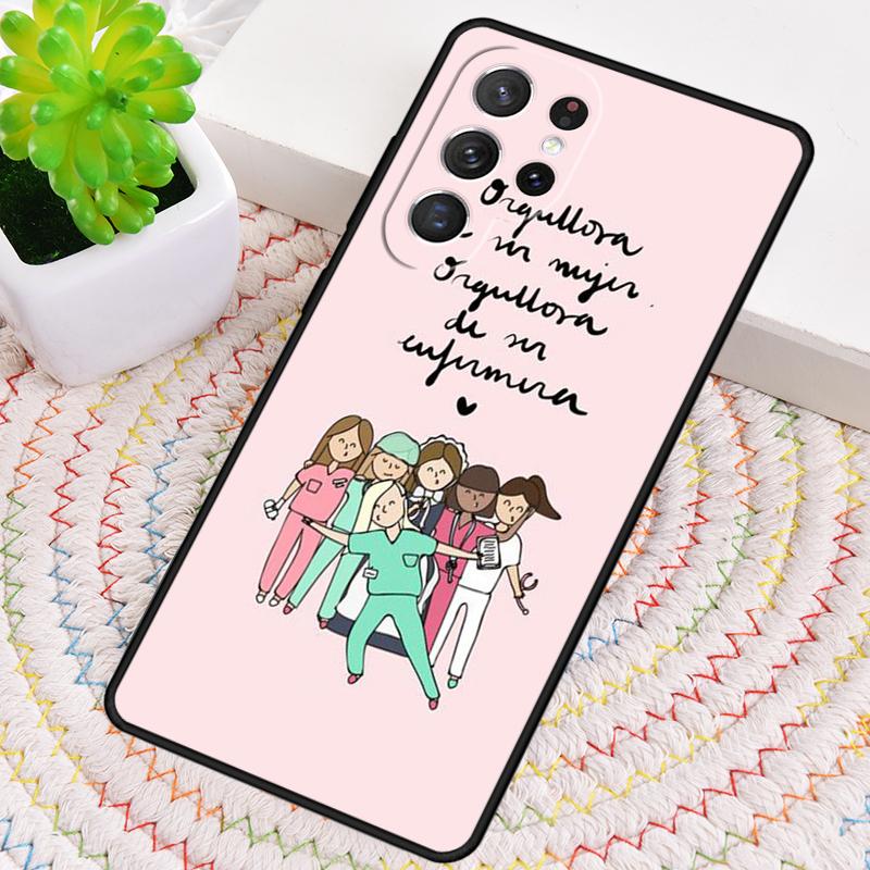 Medical Medicine Healthcare Nurse Silicone Phone Case For Samsung Galaxy note 10 pro S26 S25 S24 S23 S22 S21 Plus Ultra Cover