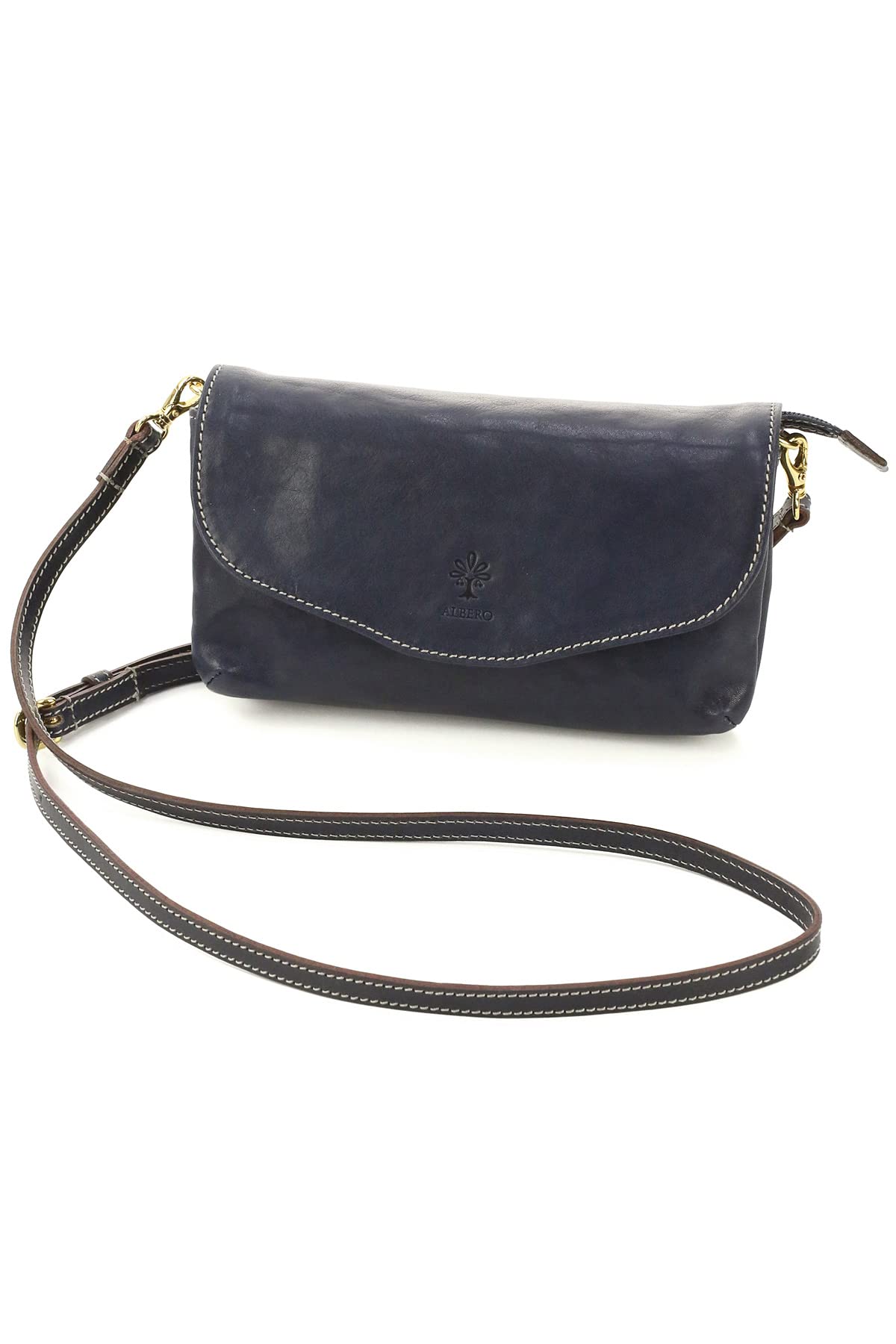 

ALBERO Wallet 2-Way Pochette, Women s, Navy, AL-3915-62