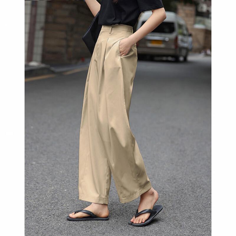 Demana Women s Slimming Casual Layered Ankle Pants S