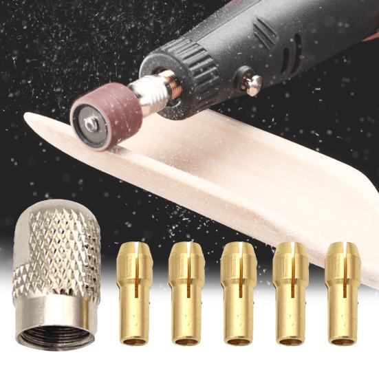 11Pcs/Set Drill Collets Mini Easy to Install Metal Power Tool Mini Drill