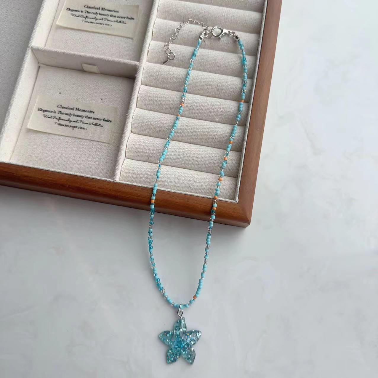 Разноцветная цепочка на ключицы  Принцесса : Милое Мультяшное Бусинное Ожерелье для Девочек