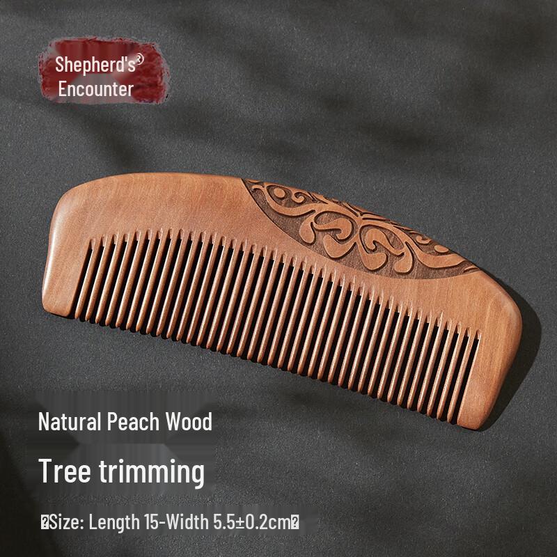 Muyu Natural Peach Wood Scalp Massage Comb