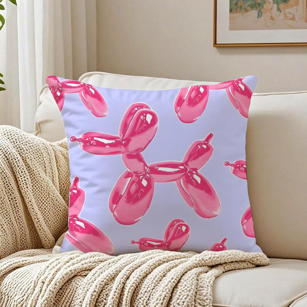 Pink B-Balloon Dog Pillow Modern Art Cushion Cushion Cover Pillowcase Anti-Dustmite Living Room Sofa Decor Cushion Room