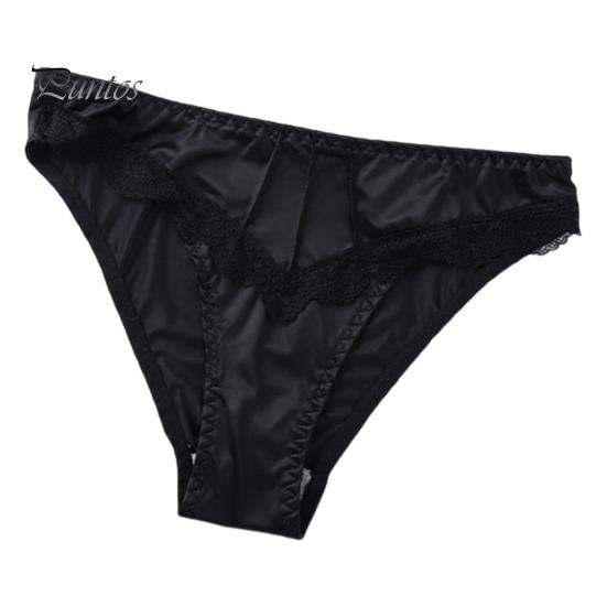 

Женские трусы с низкой талией, бесшовные, с цветочным кружевом, шелковистые, эластичные, повседневные, для медового месяца, брачной ночи, стринги XL чёрный