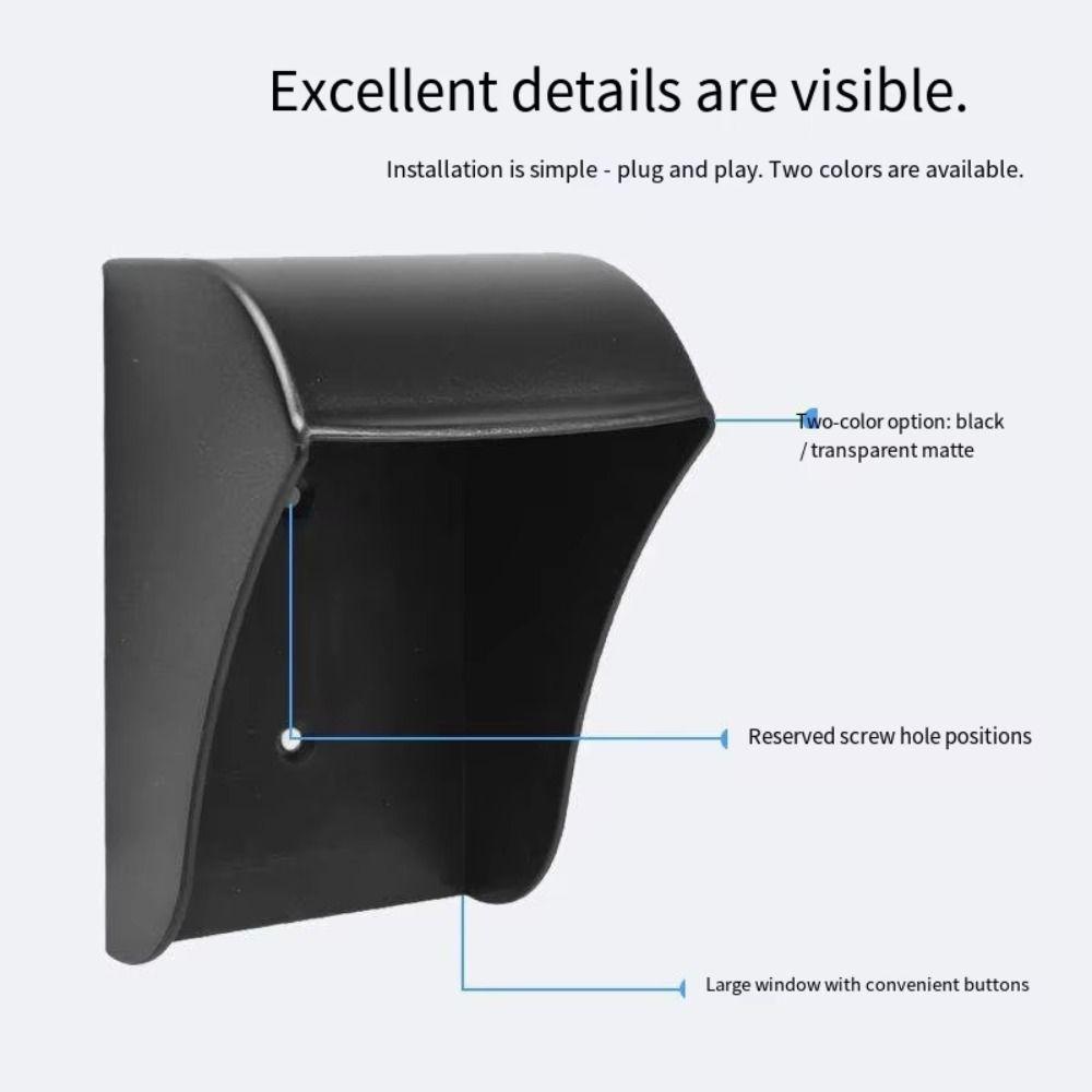 Plastic Wireless Doorbell Rainproof Cover Transparent Wireless Doorbell Cover  Outdoor