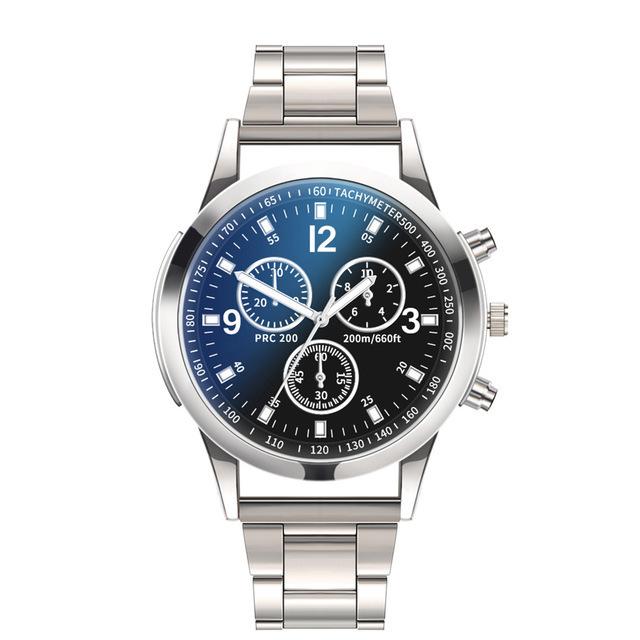 Men Stylish Analog Quartz Wrist Watch Business Style Fashion Decoration Gift