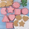 8 PCS Biscuit Cutters Eco-Friendly Printing Baking Tool Cookie Cutters Cookie Moulds Plastic Material 8 Different Shapes