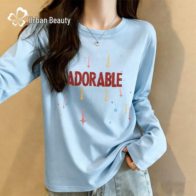 Dushi Liren Women's Pure Cotton Long-Sleeve T-Shirt