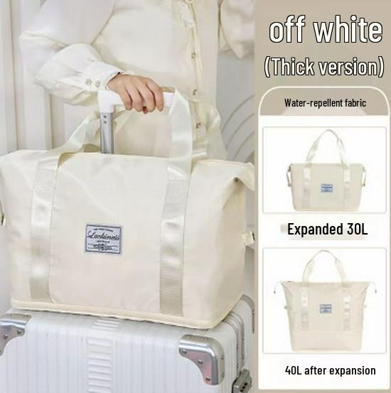Foldable Waterproof Travel Organizer: Expandable, Large Capacity, Lightweight Hand Luggage and Sports Bag for Short Trips.