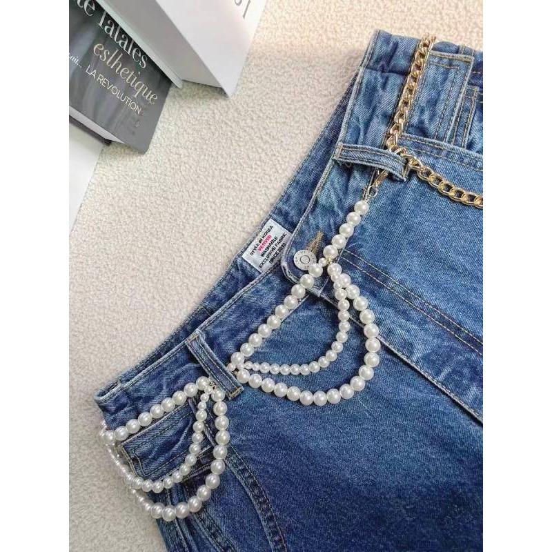 Waist Chain - Women's Fashion Minimalist Multi-layer Pearl Thin Belt