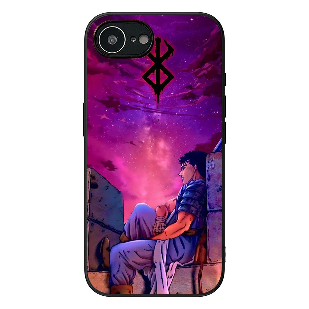 Berserk Anime Guts Phone Case for Apple iPhone 16 17 Air 14 15 Pro Max Plus 16+ 16E 14+ ProMax Cover Casing