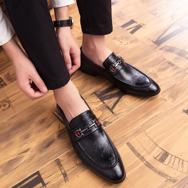 Spring Foot Cover Men's Daily Shoes Business Dress Leather Shoes Azon