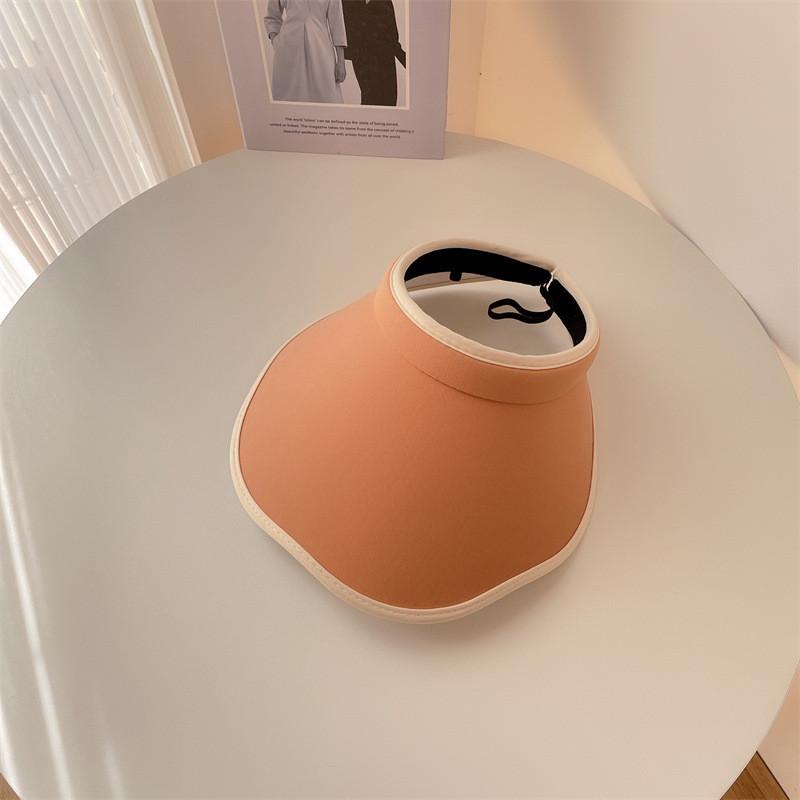 Trendy Chic And Womens Sun Visor Hat Uv Protection Wide Brim Summer Cap