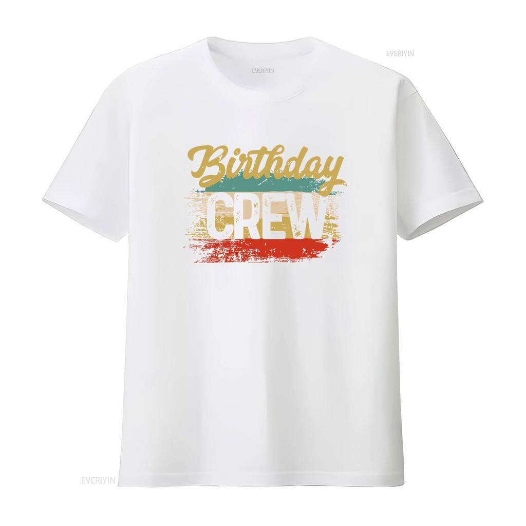 Mens Vintage Birthday Crew T Shirt Squad Fifty Party Grunge Bday Soft Matching Man vintage Washed graphic Slightly Unisex