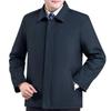 Herren Leichte Freizeitjacke - Frühling/Herbst Stil, Umlegekragen, Knopfverschluss, Lockere Passform für Mittelalte und Ältere.