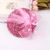 1Pc Headwear Hair Accessories Fascinator Hat Feather Flower Girl Pearl Beaded Decor Hair Clips Children's