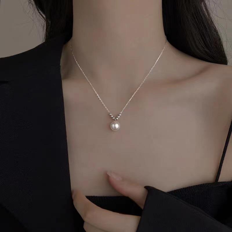 925 Sterling Silver Pearl Choker Necklace - 2023 Light Luxury Women's Design