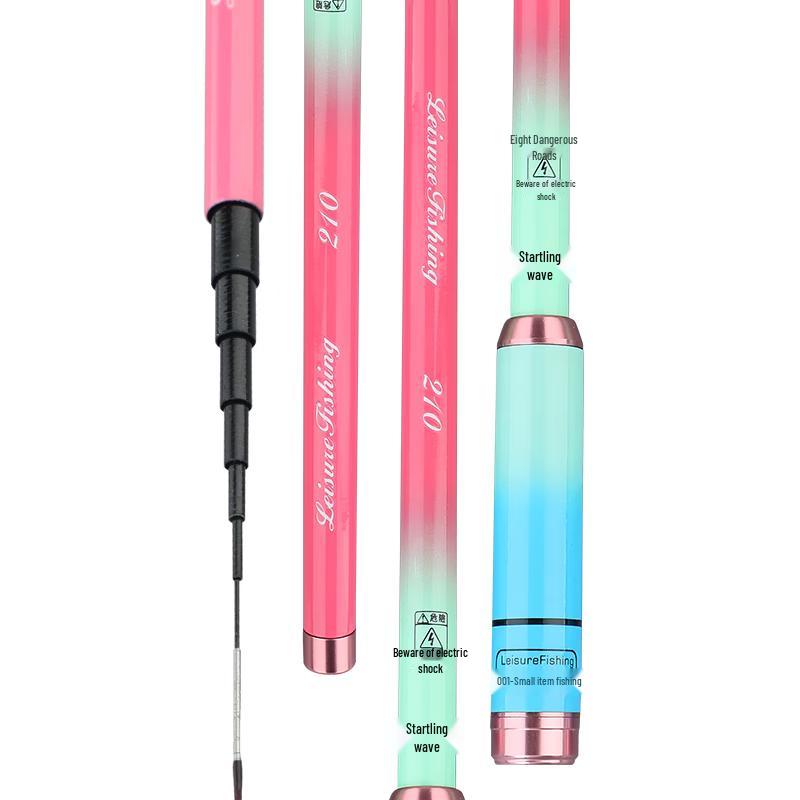 Ultralight Carbon Fiber Stream Fishing Rod Set