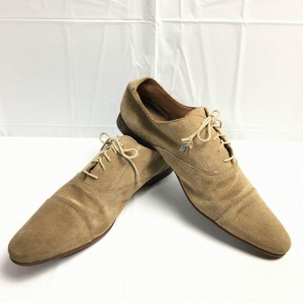 

ZARA BLACK TAG Size 43 (27.5cm) Premium Straight Tip Business Shoes Beige Men s(USED)