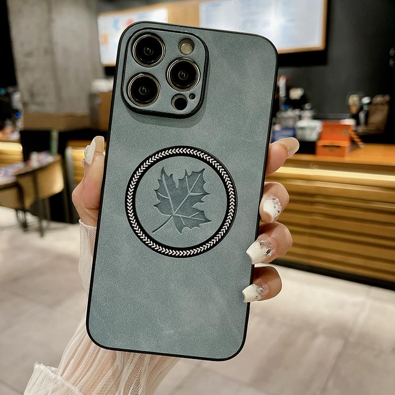 

Чехол из искусственной кожи с рисунком для iPhone 16 15 14 13 12 11 16 Pro Max X XR Xs Max 15 Pro для беспроводной зарядки MagSafe, чехол для телефона For iphone 16 Plus светло-синий