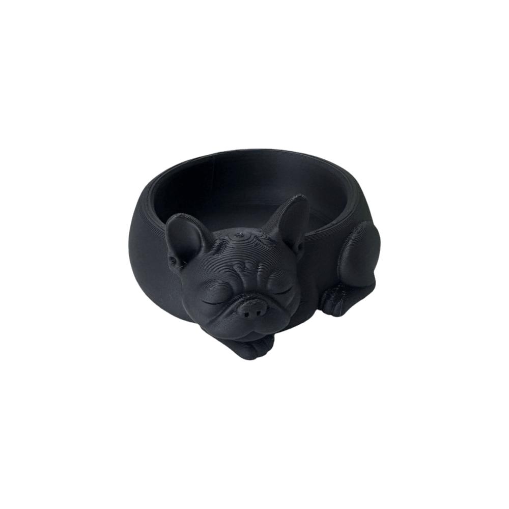 Ornaments Dog Shaped Flowerpot Funny Bulldog Plant Pot Cute Puppy Figurine Desktop