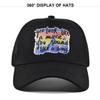Summertime Printed Cap Letter Mesh Breathable Hat Women Men Baseball Cap Sunshade Outdoor Sports Cycling Travel Sun Hat Dad Hat