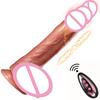 Fernbedienung Weicher Penis Vibrator Realistischer Dildo Sexspielzeug Für Frau Teleskopischer Schwanz Spielzeug Künstlicher G-Punkt Stoßend Sexy Spielzeug