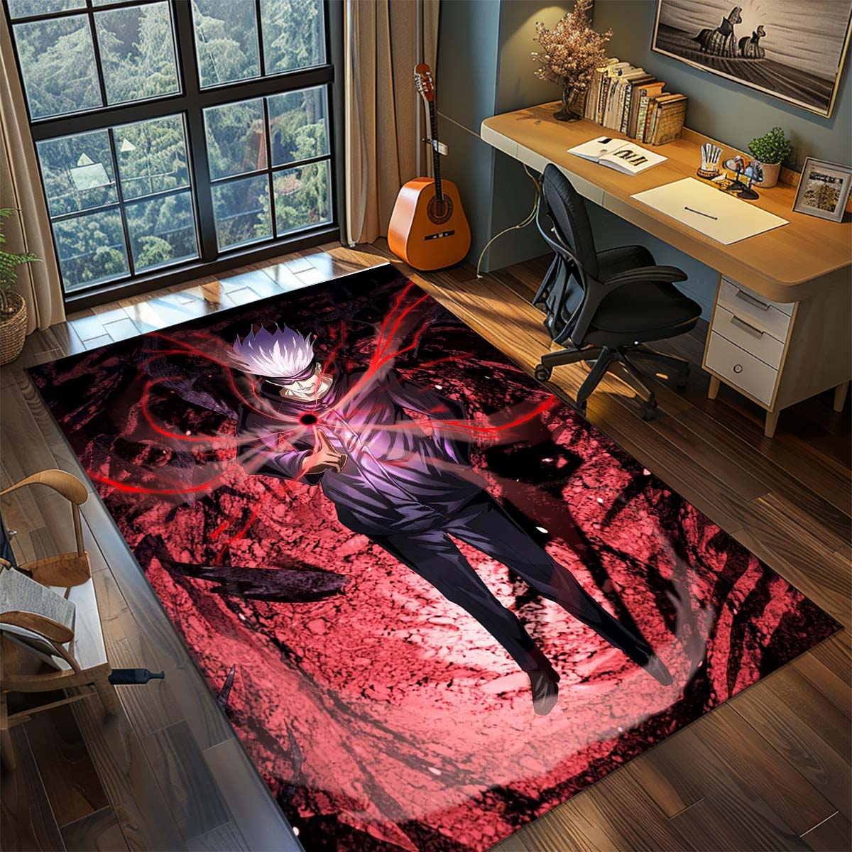 

Jujutsu Kaisen Anime Rug Carpet Large Area Rug Non Slip Washable Floor Mat Gamer Room Bedroom Home Decor 60x90cm