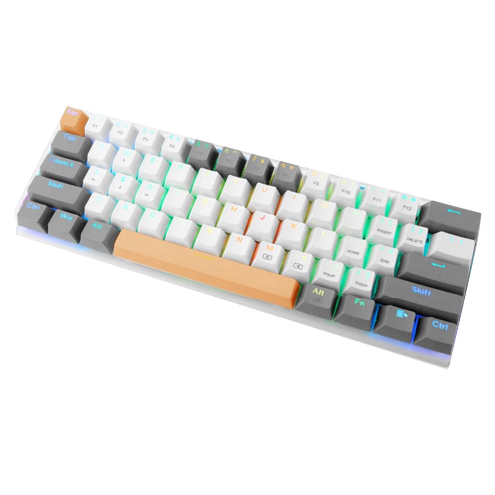 60% PBT Keycaps  Portable Keyboard Custom Switches   RGB Backlight Wired  Mini Mechanical Gaming Keyboard  for  PC Gamer