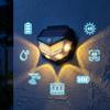 Multifunctional Solar Lamp Outdoor Garden Decoration Solar LED Light Waterproof Sunlight Powered Spotlight with Motion Sensor