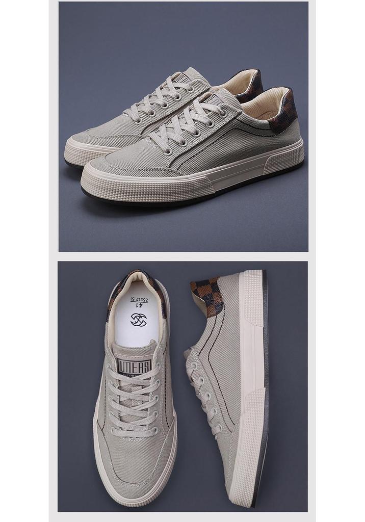 2026 Spring Korean-Style Men's Trendy Versatile Comfortable Canvas Board Shoes