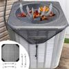 Universal Outdoor Air Conditioner Cover with Windproof Design and Ventilation Mesh Dustproof Anti Cold Wind for Most AC Units