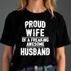 Proud Wife T-Shirt, 100% Cotton, Couples Matching Tee, Anniversary Gift
