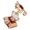 Vintage Telephone Model Table Lamp Alarm Clock Function Easy Assembly Decorative Phone Model for