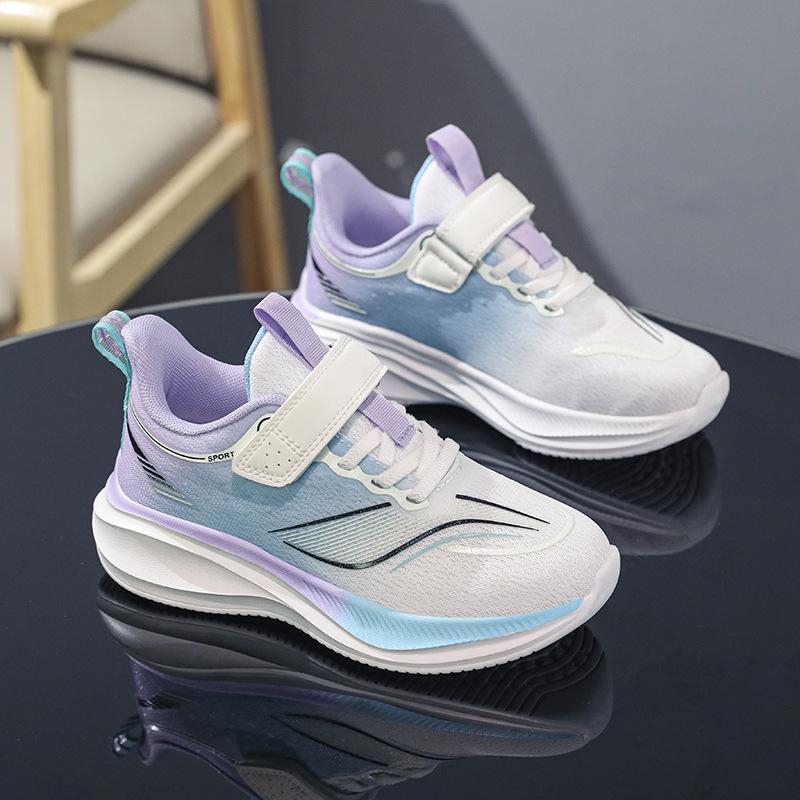 

Детские дышащие кроссовки с сеткой для бега Мальчики 2025 лето легкие и тонкие девочки на мягкой подошве для спринта спортивная обувь для детей среднего и старшего возраста 40