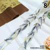 2 Stück 50cm Goldfäden Spitzenband Organza Chinesischer Antiker Stil Bambusstickerei Spitzenbesätze für DIY Hanfu Kleid Ausschnitt