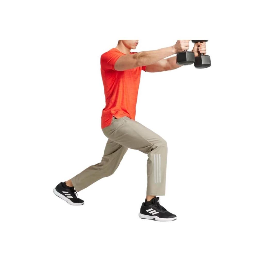 Adidas Aeroready Solid Color Comfortable Breathable Durable Casual Pants Men Bottoms Khaki IW5908